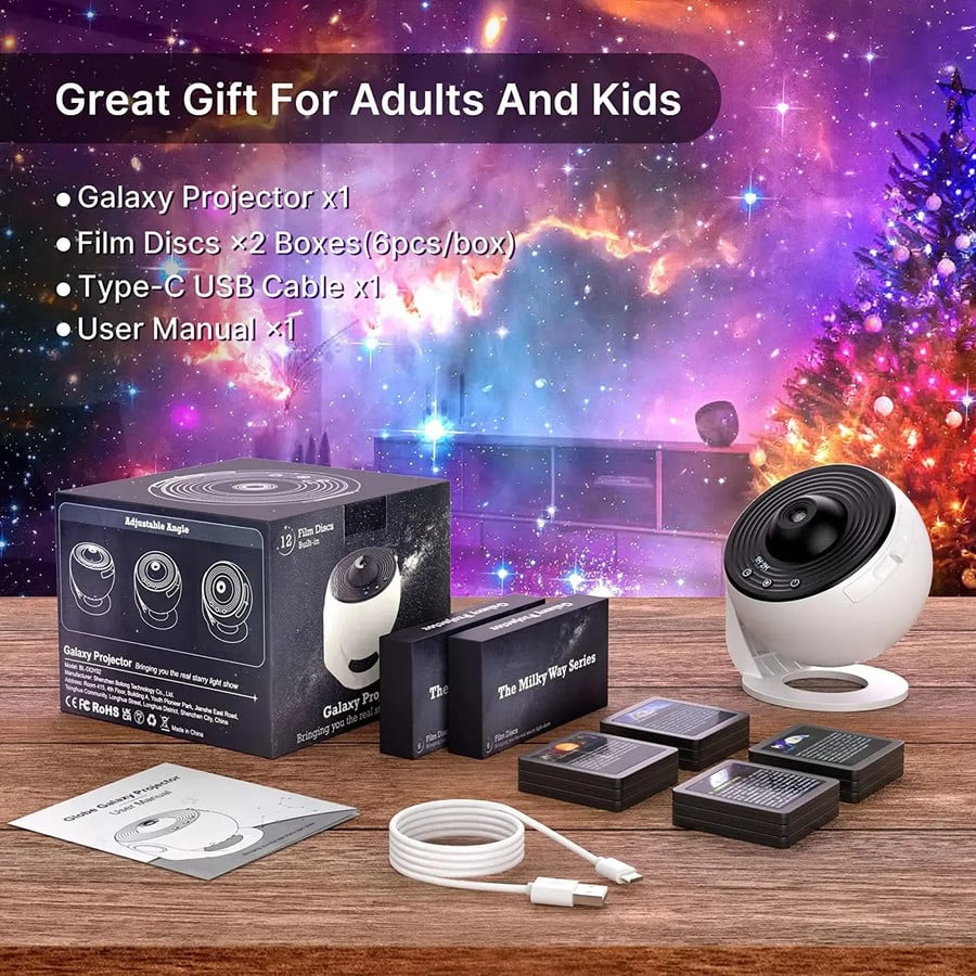 Night Light Galaxy Projector 