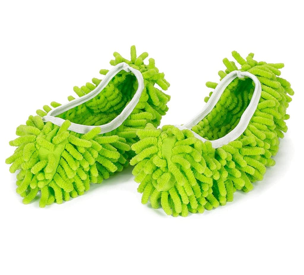 Microfiber Dust Floor Cleaning Mop Slippers