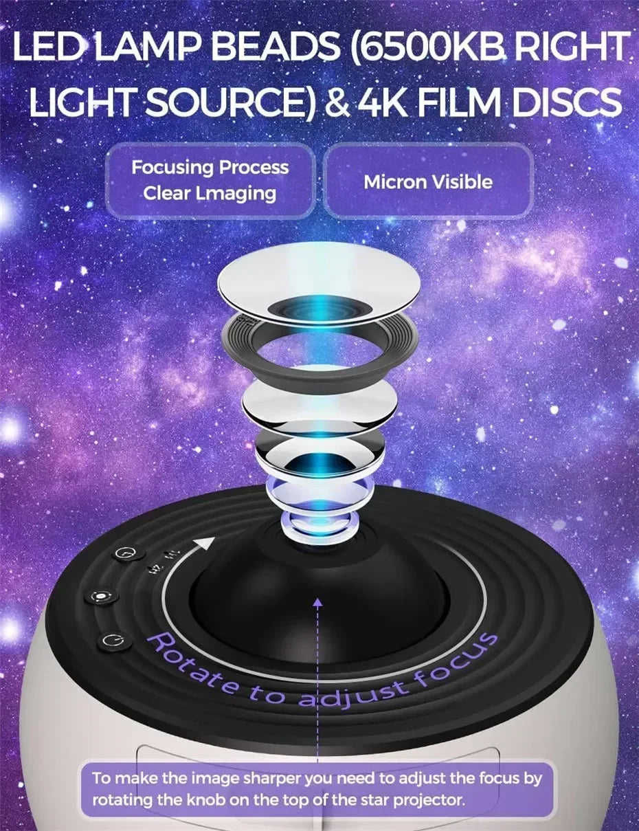Night Light Galaxy Projector 