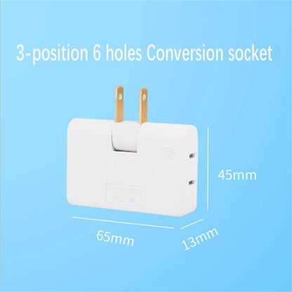 3 Way Flat Wall Outlet Extender