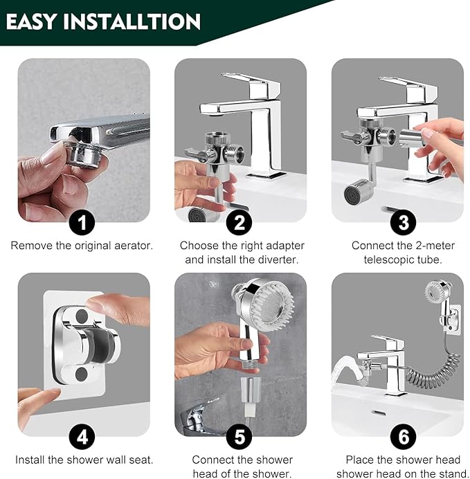 Universal 360° Rotating Bathroom Faucet