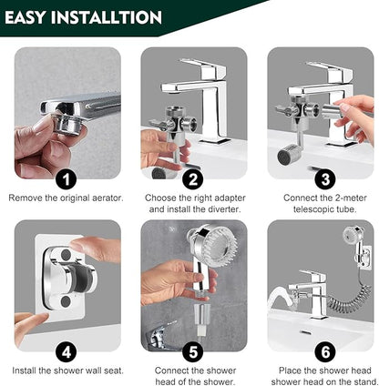 Universal 360° Rotating Bathroom Faucet