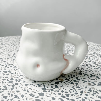 Chubby Buddy Ceramic Potbelly Mug