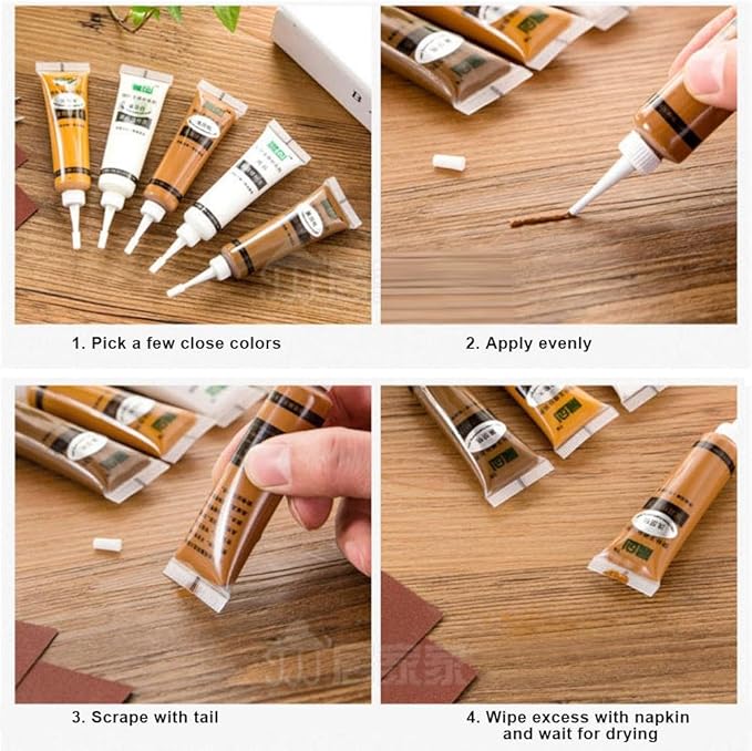 Wood Repair Filler | Quick Fix for Scratches, Scuffs &amp; Cracks