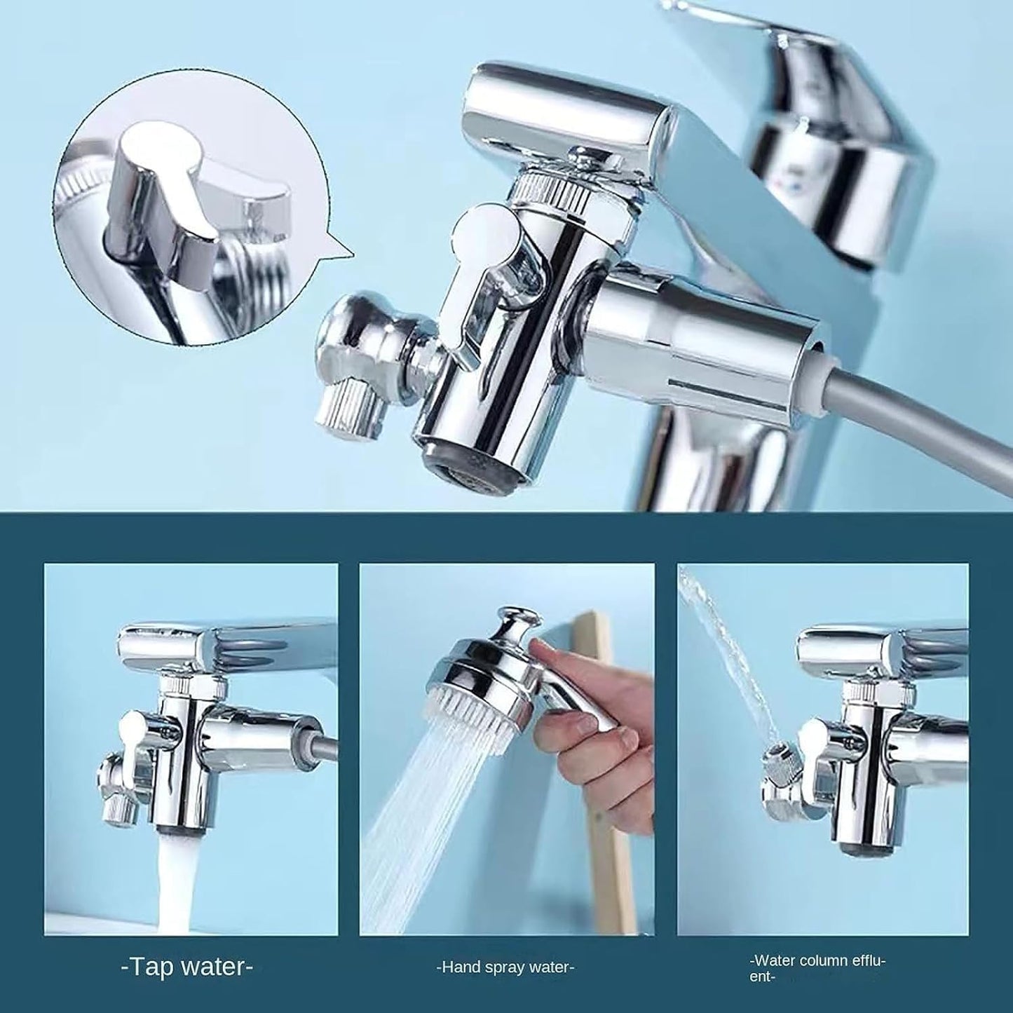 Universal 360° Rotating Bathroom Faucet