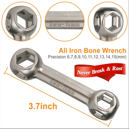 10-in-1 Hexagonal Bone Wrench Tool