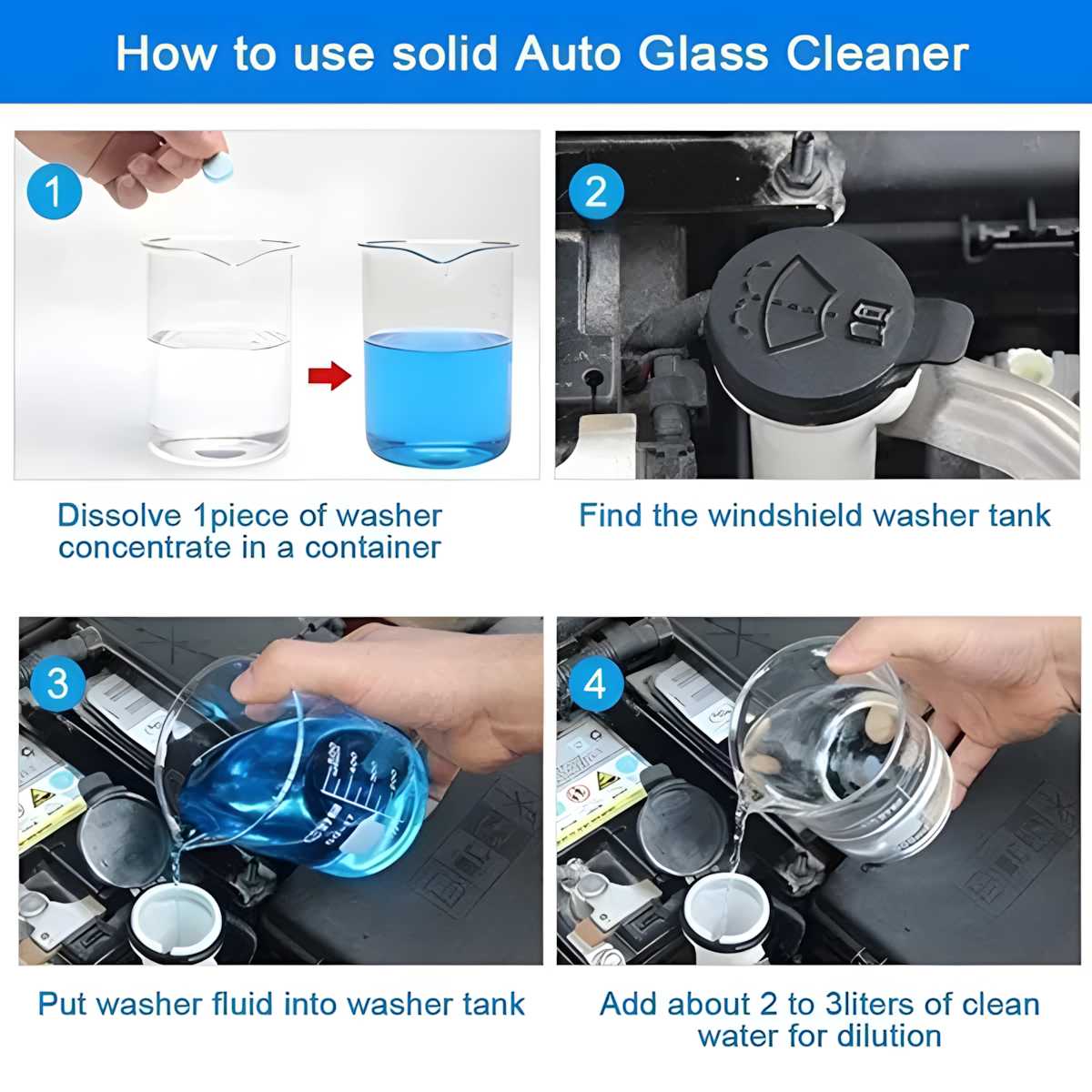 Windshield Cleaner Tablets