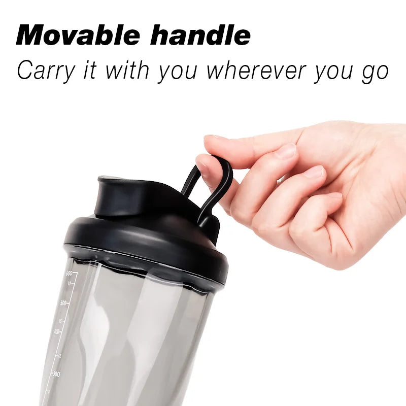 Premium Electric Protein Shaker Bottle, 600ml/20 oz Vortex Portable Mixer Cup/USB Rechargeable Shaker Cups for Protein Shakes office/gym