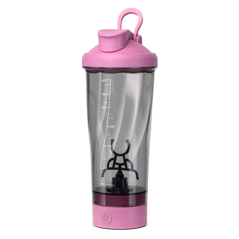 Premium Electric Protein Shaker Bottle, 600ml/20 oz Vortex Portable Mixer Cup/USB Rechargeable Shaker Cups for Protein Shakes office/gym